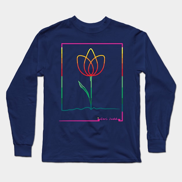 Tulip Long Sleeve T-Shirt by GeriJudd